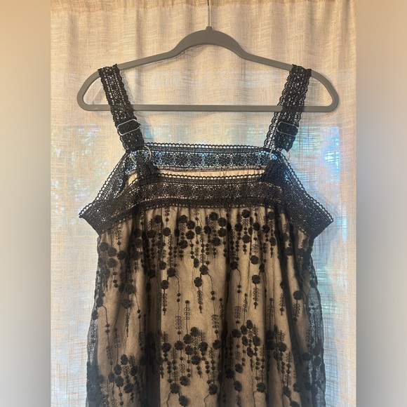 Worth the Wait Black and Nude Lace Tank Top. - Picture 10 of 10